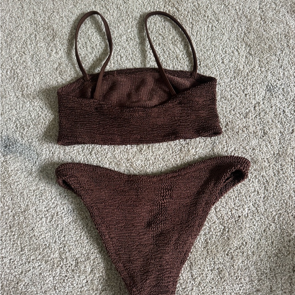 Brown Hunza G One Size Bikini (Gigi) - Picture 3 of 4